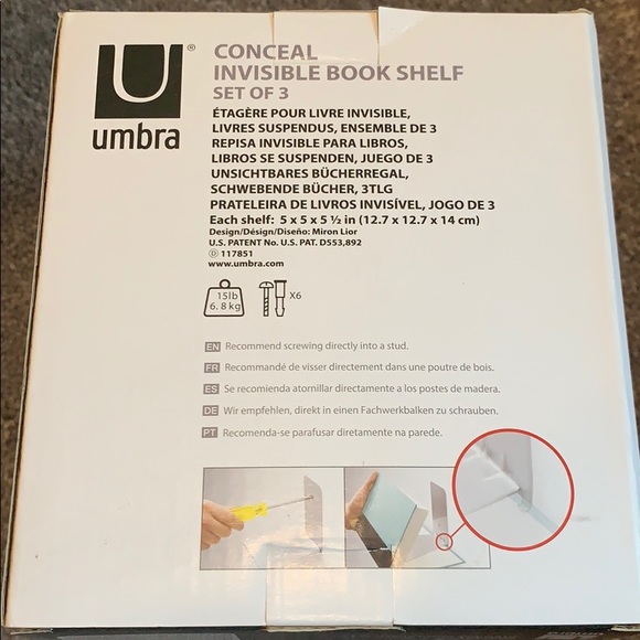 🆕 Brand New! Invisible Bookshelves - Picture 2 of 4